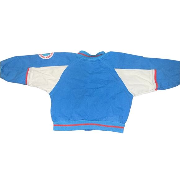 HTF Vintage 90s Thomas the Tank Engine Jacket 4T Patches Bomber Doe Spun Company - Picture 2 of 16